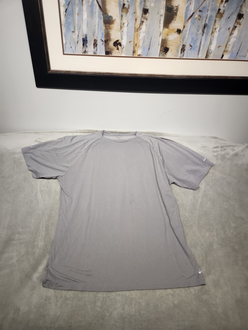 Asics Gray Short-Sleeve Athletic Tee - Picture 1 of 3